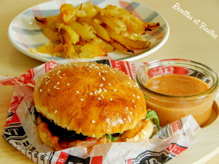Assiette burger-frites